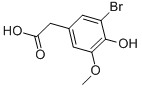 3-BROMO-4-HYDROXY-5-METHOXYPHENYLACETIC ACID CAS#: 206559-42-4