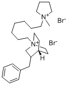 3-Benzyl-1-(7-(1-methylpyrrolidinio)heptyl)quinuclidinium, dibromide CAS#: 19748-68-6
