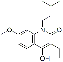 3-Ethyl-4-hydroxy-7-methoxy-1-(3-methylbutyl)-2(1H)-quinolinone CAS#: 18904-41-1