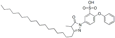 3-Heptadecyl-4-methyl-1-(3-sulfo-4-phenoxyphenyl)-2-pyrazolin-5-one CAS#: 105489-07-4