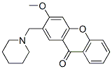 3-Methoxy-2-(piperidinomethyl)-9H-xanthen-9-one CAS#: 27500-72-7