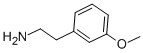 3-Methoxyphenethylamine CAS#: 2039-67-0