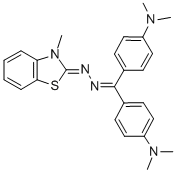 3-Methyl(bis(4-(dimethylamino)phenyl)methylene)hydrazone-2(3H)-benzothiazolone CAS#: 240114-85-6