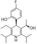 3-Pyridinemethanol, 5-ethyl-4-(4-fluoro-2-hydroxyphenyl)-a-methyl-2,6-bis(1-methylethyl)-, (aR,4R)-rel- (9CI) CAS#: 202917-21-3