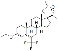 3-ethoxy-17-hydroxy-6-(trifluoromethyl)pregna-3,5-diene-20-one acetate CAS#: 2802-19-9