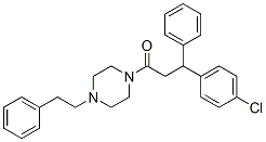 3-(p-Chlorophenyl)-3-phenyl-1-(4-phenethyl-1-piperazinyl)-1-propanone CAS#: 23902-89-8