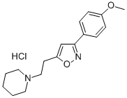 3-(p-Methoxyphenyl)-5-(2-piperidinoethyl)isoxazole hydrochloride CAS#: 2148-73-4