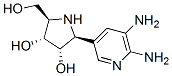 3,4-Pyrrolidinediol, 2-(5,6-diamino-3-pyridinyl)-5-(hydroxymethyl)-, (2S,3S,4R,5R)- CAS#: 249503-27-3