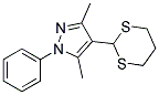 3,5-DIMETHYL-4-(1,3-DITHIAN-YL)-1-PHENYLPYRAZOLE CAS#: 201008-67-5