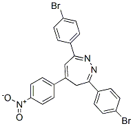 3,7-Bis(p-bromophenyl)-5-(p-nitrophenyl)-4H-1,2-diazepine CAS#: 25649-80-3