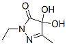 3H-Pyrazol-3-one, 2-ethyl-2,4-dihydro-4,4-dihydroxy-5-methyl- CAS#: 221325-61-7