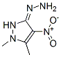 3H-Pyrazol-3-one,1,2-dihydro-1,5-dimethyl-4-nitro-,hydrazone(9CI) CAS#: 209971-95-9