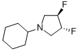 (3R,4R)-1-CYCLOHEXYL-3,4-DIFLUOROPYRROLIDINE CAS#: 209625-81-0