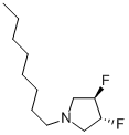 (3R,4R)-1-N-OCTYL-3,4-DIFLUOROPYRROLIDINE CAS#: 209625-78-5