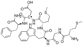 (3S)-3-[[(2S)-2-[[(2S)-2-[[2-[[(2S)-2-amino-4-methylsulfanyl-butanoyl] amino]acetyl]amino]-3-(1H-indol-3-yl)propanoyl]amino]-4-methylsulfanyl -butanoyl]amino]-3-[[(1S)-1-carbamoyl-2-phenyl-ethyl]carbamoyl]propano ic acid CAS#: 21163-42-8