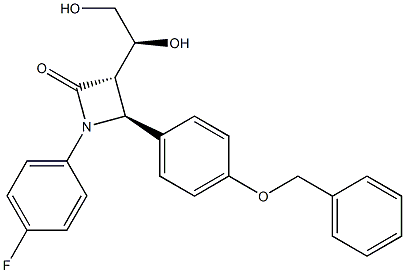 (3S,4S)-4-(4-(Benzyloxy)phenyl)-3-((S)-1,2-dihydroxyethyl)-1-(4-fluorophenyl)azetidin-2-one CAS#: 221349-56-0