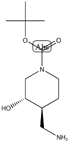 3S,4S-4-aminomethyl-3-hydroxy-piperidine-1-carboxylic acid tert-butyl ester CAS#: 219975-84-5