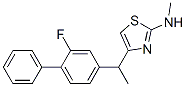 4-(1-(2-fluoro-4-biphenyl)ethyl)-2-methylaminothiazole CAS#: 113759-19-6