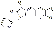 4-(1,3-Benzodioxol-5-ylmethylene)-1-benzyl-2,3-pyrrolidinedione CAS#: 21659-40-5