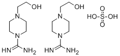 4-(2-HYDROXYETHYL)-PIPERAZINE-1-CARBOXAMIDINE HEMISULFATE CAS#: 28457-23-0