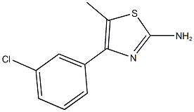4-(3-Chloro-phenyl)-5- methyl-thiazol-2-ylamine CAS#: 206555-32-0