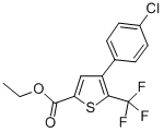 4-(4-CHLOROPHENYL)-5-(TRIFLUOROMETHYL)THIOPHEN-2-CARBOXYLIC ACID ETHYLESTER CAS#: 208108-54-7
