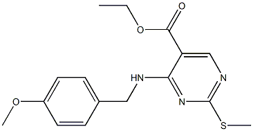 4-(4-MethoxybenzylaMino)-5-ethoxycarbonyl-2-MethylthiopyriMidine CAS#: 211230-35-2