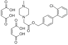 4-((4-Methyl-1-piperazinyl)acetoxymethyl)-2'-chlorobiphenyl dihydrogen maleate CAS#: 109523-90-2