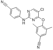 4-((5-Chloro-2-((4-cyanophenyl)amino)pyrimidin-4-yl)oxy)-3,5-dimethylbenzonitrile CAS#: 269055-05-2