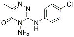 4-AMINO-3-(4-CHLOROANILINO)-6-METHYL-4,5-DIHYDRO-1,2,4-TRIAZIN-5-ONE CAS#: 22285-10-5
