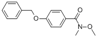 4-(BENZYLOXY)-N-METHOXY-N-METHYLBENZAMIDE CAS#: 252199-28-3