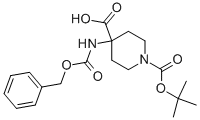 4-BENZYLOXYCARBONYLAMINO-PIPERIDINE-1,4-DICARBOXYLIC ACID MONO-TERT-BUTYL ESTER CAS#: 288154-16-5