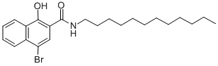 4-BROMO-N-DODECYL-1-HYDROXY-2-NAPHTHALENECARBOXAMIDE CAS#: 29978-16-3