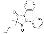4-Butyl-4-methyl-1,2-diphenyl-3,5-pyrazolidinedione CAS#: 26598-82-3