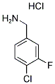 4-CHLORO-3-FLUOROBENZYLAMINE HYDROCHLORIDE CAS#: 202982-64-7