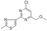 4-CHLORO-6-(METHOXYMETHYL)-2-(2-METHYL-1,3-THIAZOL-4-YL)PYRIMIDINE CAS#: 263897-42-3