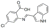 4-Chloro-2-(1H-indol-3-ylmethyleneamino)benzoic acid CAS#: 22394-35-0