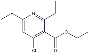 4-Chloro-2,6-diethylpyridine-3-carboxylic acid ethyl ester CAS#: 100141-64-8