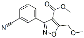 4-Isoxazolecarboxylicacid,3-(3-cyanophenyl)-5-(methoxymethyl)-,methylester(9CI) CAS#: 209731-54-4