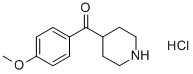 (4-METHOXYPHENYL)(4-PIPERIDYL)METHANONE HYDROCHLORIDE CAS#: 25519-82-8