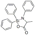 4-Methyl-2,2,3-triphenyl-1-oxa-3-aza-2-silacyclopentan-5-one CAS#: 21654-64-8