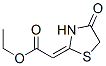 (4-Oxo-thiazolidin-2-ylidene)-acetic acid ethyl ester CAS#: 24146-36-9