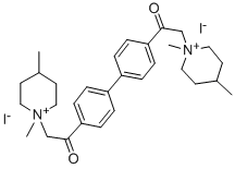 4-Pipecolinium, 1,1'-(4,4'-biphenylylenebis(2-oxoethylene))bis(1-methyl-, diiodide CAS#: 24459-79-8