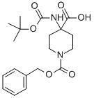 4-TERT-BUTOXYCARBONYLAMINO-PIPERIDINE-1,4-DICARBOXYLIC ACID MONOBENZYL ESTER CAS#: 252720-32-4