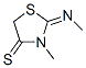 4-Thiazolidinethione, 3-methyl-2-(methylimino)- CAS#: 23889-27-2