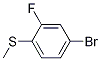 4-bromo-2-fluoro-1-methylthiobenzene CAS#: 221030-79-1