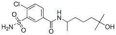 4-chloro-N-(5-hydroxy-1,5-dimethylhexyl)-3-sulphamoylbenzamide CAS#: 20036-08-2
