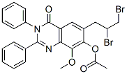 4(3H)-Quinazolinone, 6-(2,3-dibromopropyl)-7-hydroxy-8-methoxy-2,3-diphenyl-, acetate (ester) (8CI) CAS#: 23938-70-7