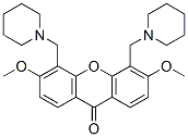 4,5-Bis(piperidinomethyl)-3,6-dimethoxy-9H-xanthen-9-one CAS#: 27500-79-4