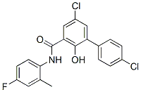 4',5-Dichloro-4''-fluoro-2-hydroxy-3-biphenylcarboxy-o-toluidide CAS#: 24283-57-6